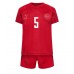 Danmark Joakim Maehle #5 kläder Barn VM 2022 Hemmatröja Kortärmad (+ korta byxor)